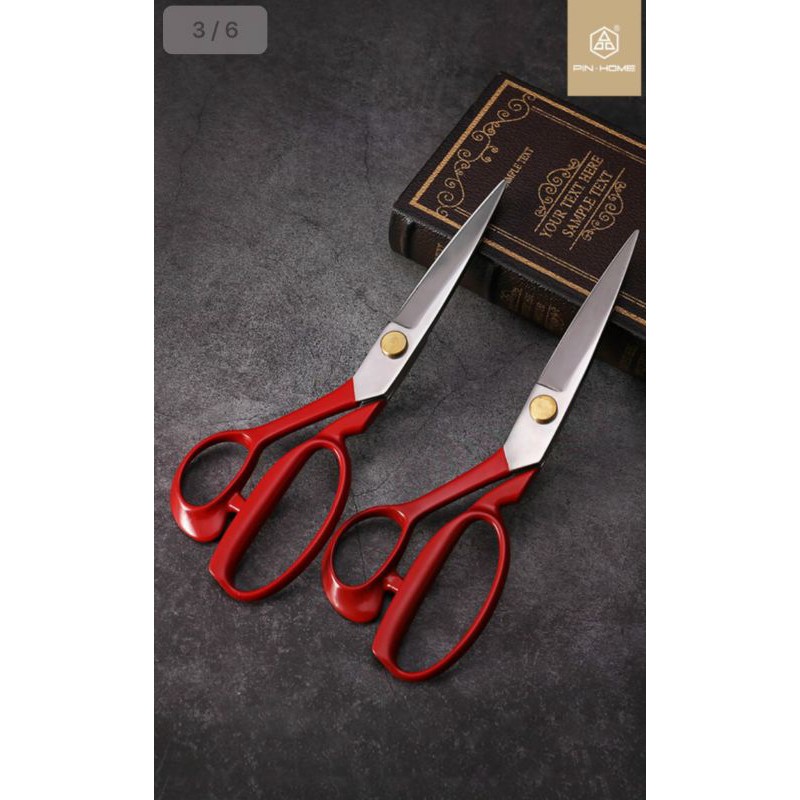 Kéo cắt vải cao cấp siêu sắc ngành may pin đỏ , đen 9",10",11",12"