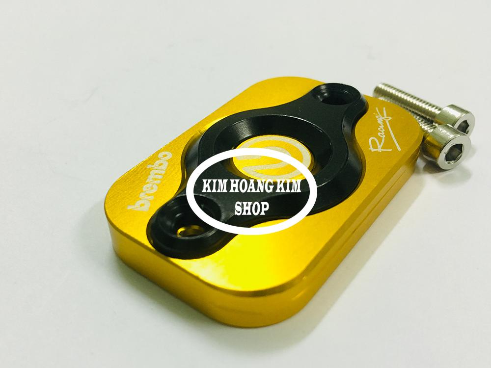Nắp trang trí bình dầu 2 lỗ ngang Racing (màu Vàng)