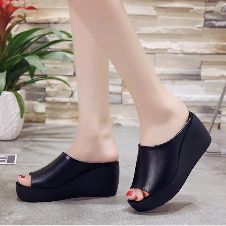 DÉP ĐẾ XUỒNG QUAI DA CAO CẤP