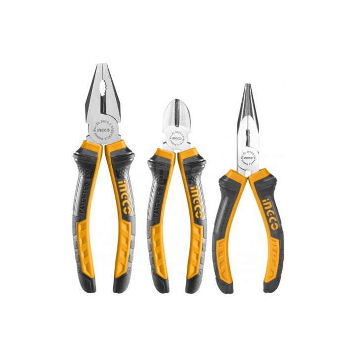 Bộ 3 kìm răng, cắt và nhọn INGCO HKPS08318