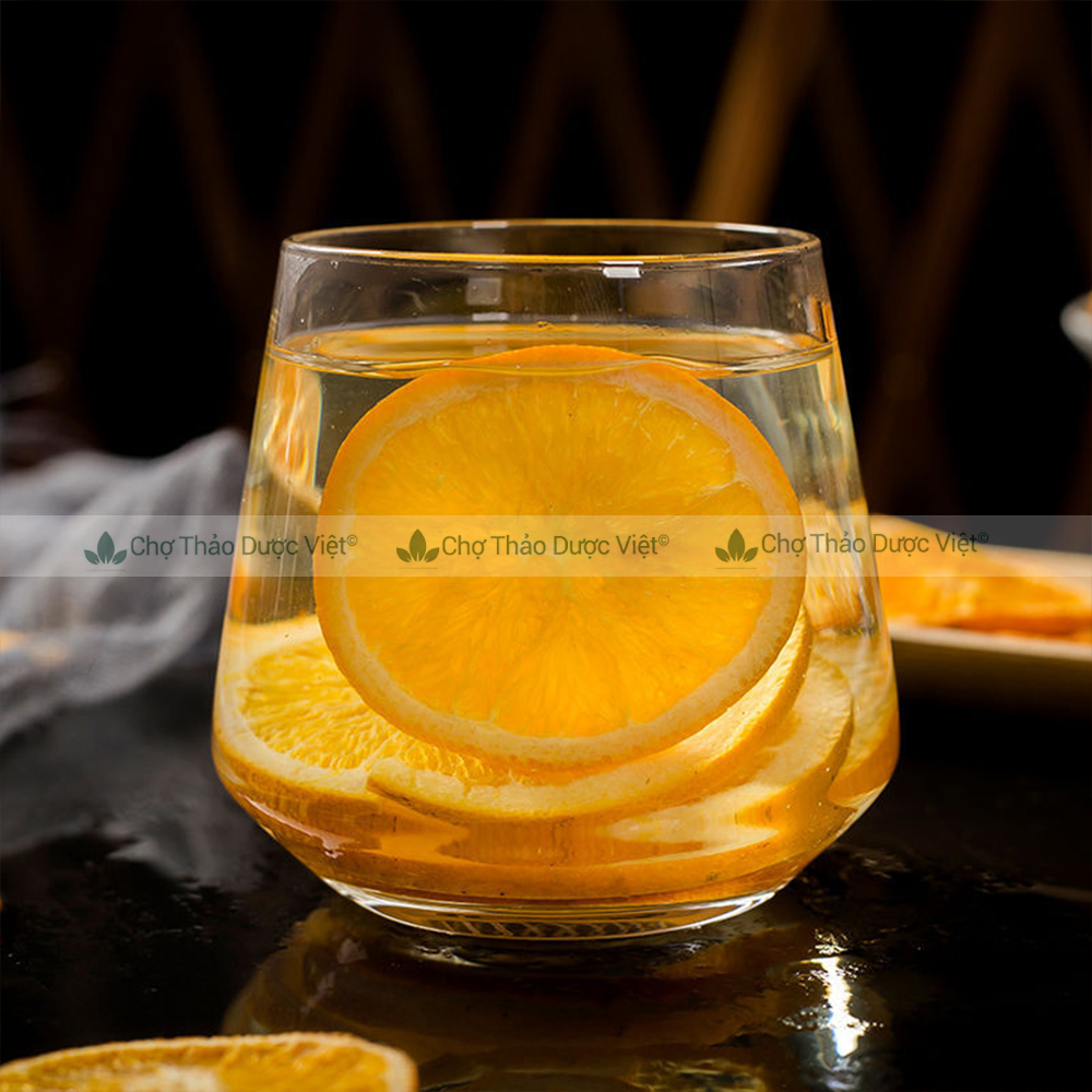 Dried Orange 100g, Whole Yellow Orange Slices, Freeze-Dried, Used for Making Tea, Detox, Decor, Decoration - Viet Herbal Market