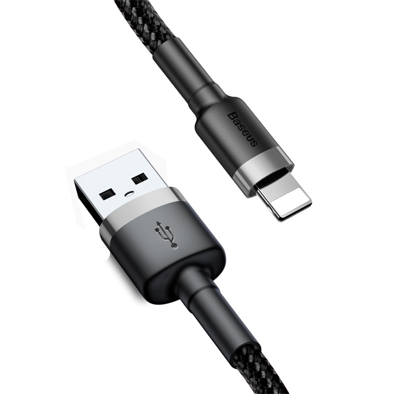 [HCM]Cáp sạc iPhone Baseus cafule Cable USB For lightning bện dù siêu chắc - Hàng chính hãng