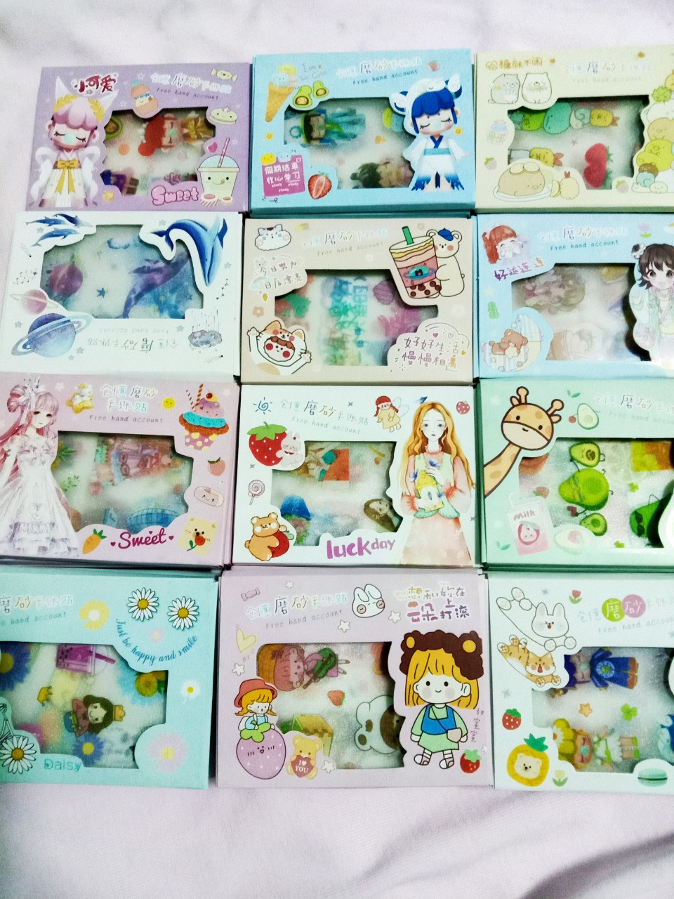 Sticker 3D họa tiết trang trí
