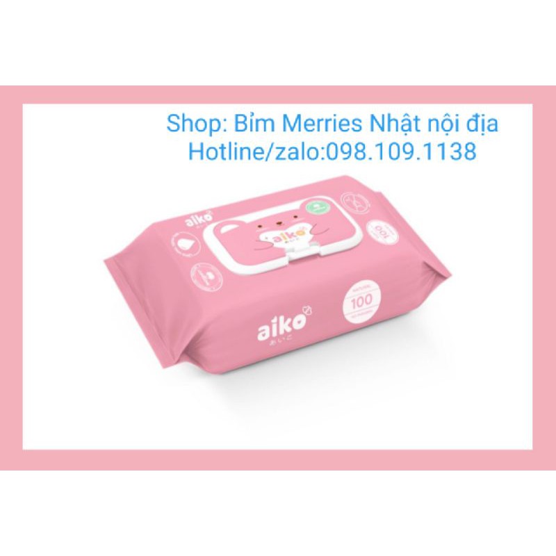 Khăn giấy ướt cho bé AIKO 100 tờ
