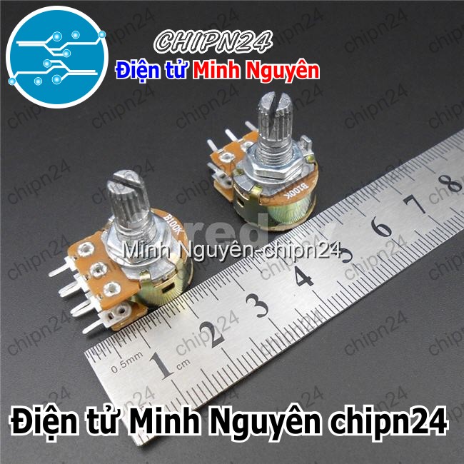 [3 cái] (F148) Biến trở Volume Đôi 500K WH148 (B504 504 6 chân) - HH003812