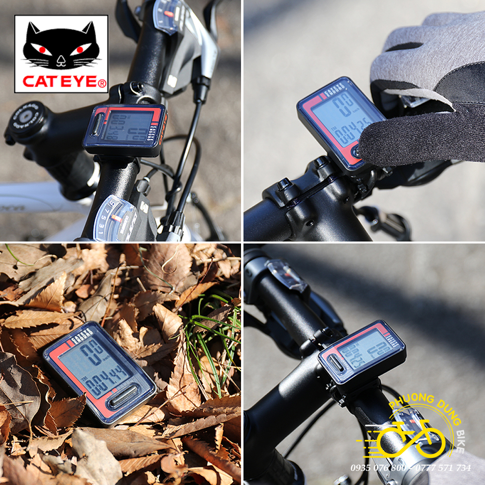 Cateye Enduro Cc-Ed400 Bicycle Speedometer – Wired, Measures Distance, Speed, Genuine