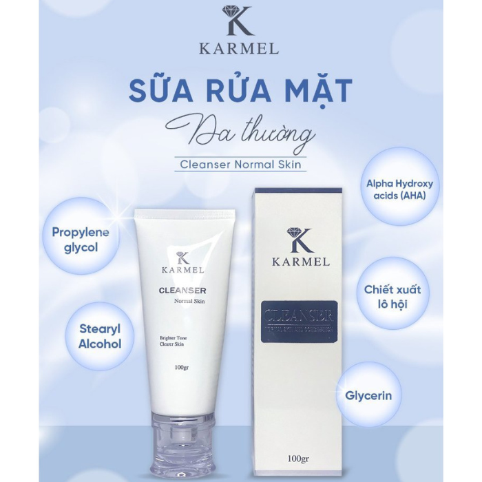 Sữa Rửa Mặt Karmel Dành Cho Da Dầu, khô và hỗn hợp Cleanser Normal skin, Cleanser Oily skin 100ml - Aidep