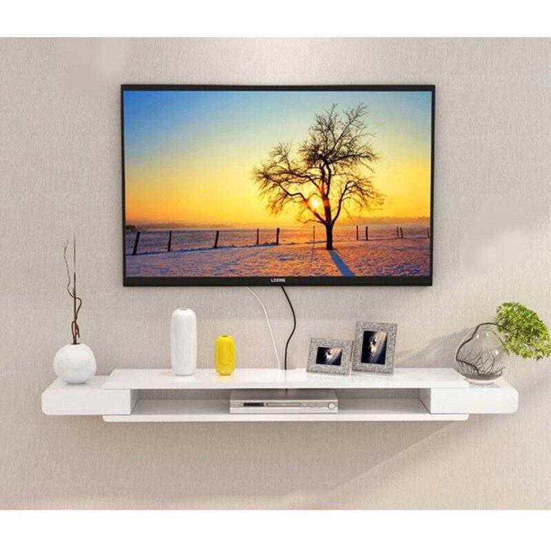 [HCM]Kệ treo tường kiểu hiện đại T282 cho tivi 49 - 55inch Gỗ Lõi Xanh Chống Ẩm Cao Cấp