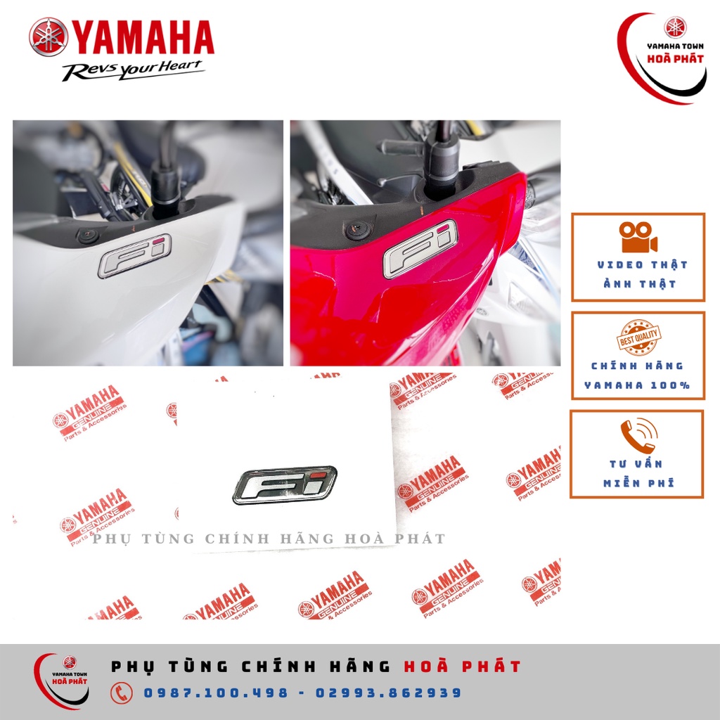 Tem logo FI Yamaha chính hãng  [ Hình thật]