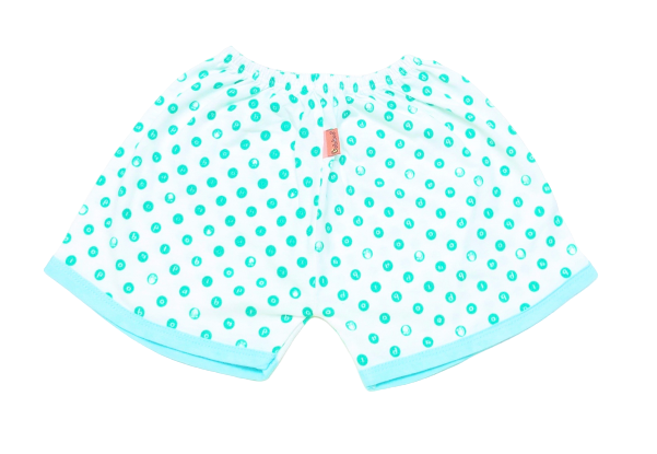 Babiboo Cotton Short Newborn Pants with Polka Dots- Bb50