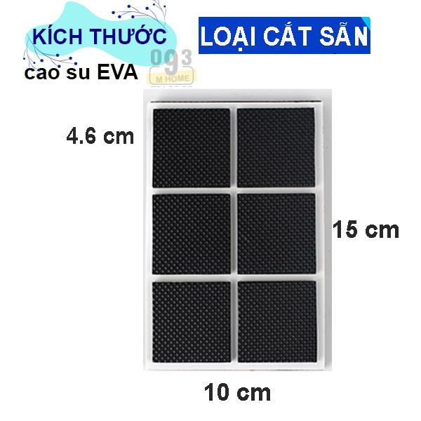 Combo 2 pcs Rubber Pad Size 15x10cm, Stick Rubber Pads Furniture Legs KitChen