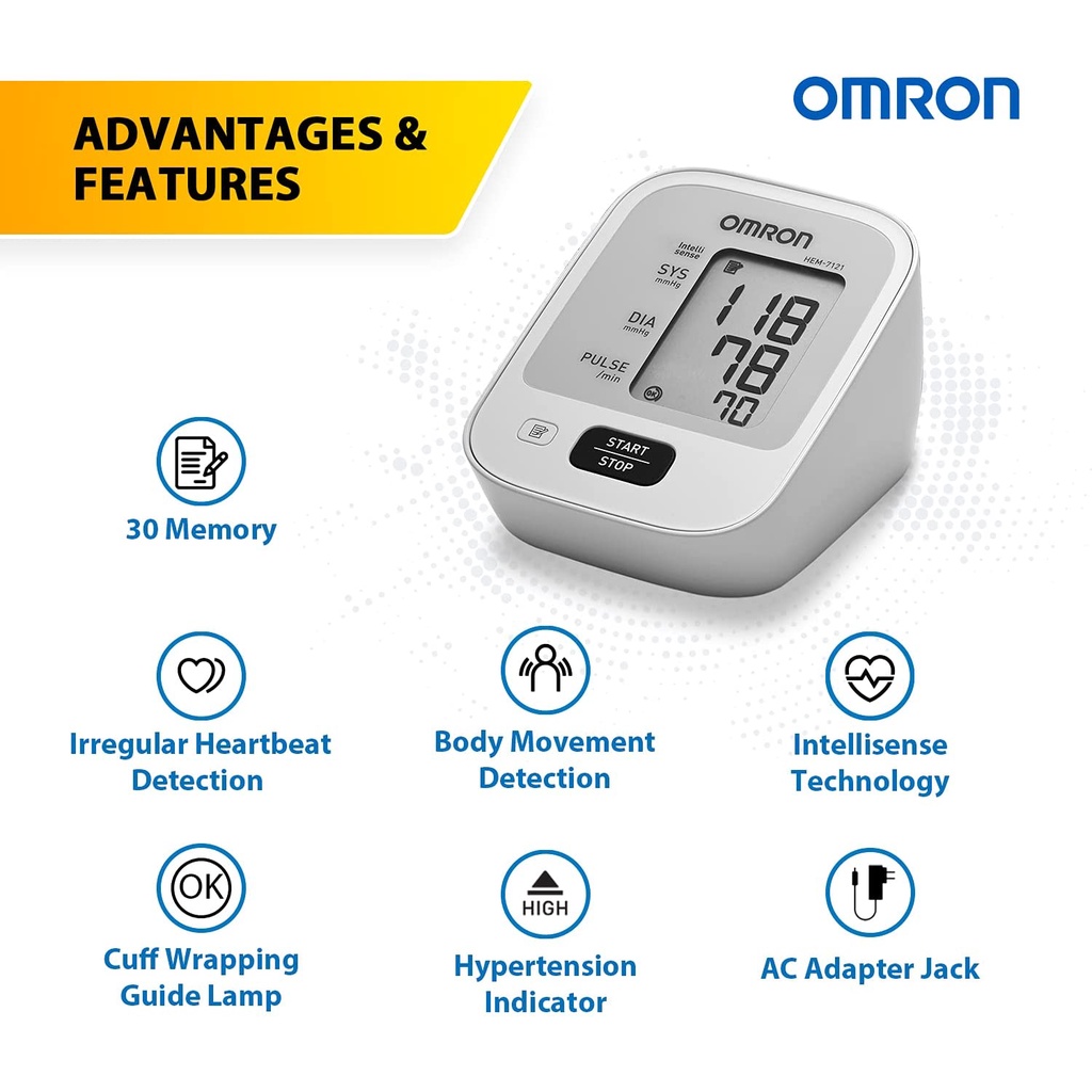 Máy đo huyết áp bắp tay Omron HEM-7120