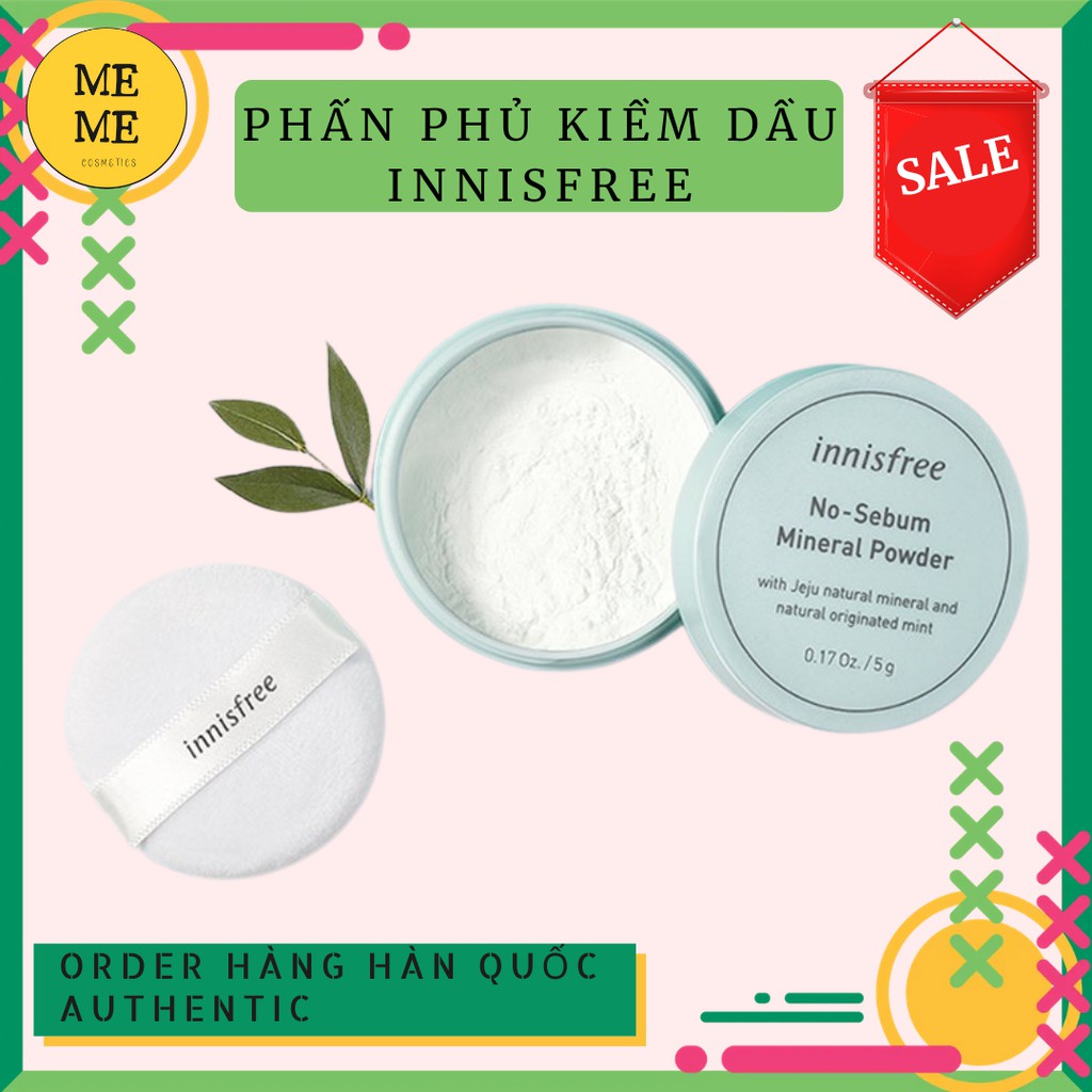 [Hàng chính hãng] Phấn Phủ Bột Innisfree No Sebum mineral Powder – 5g