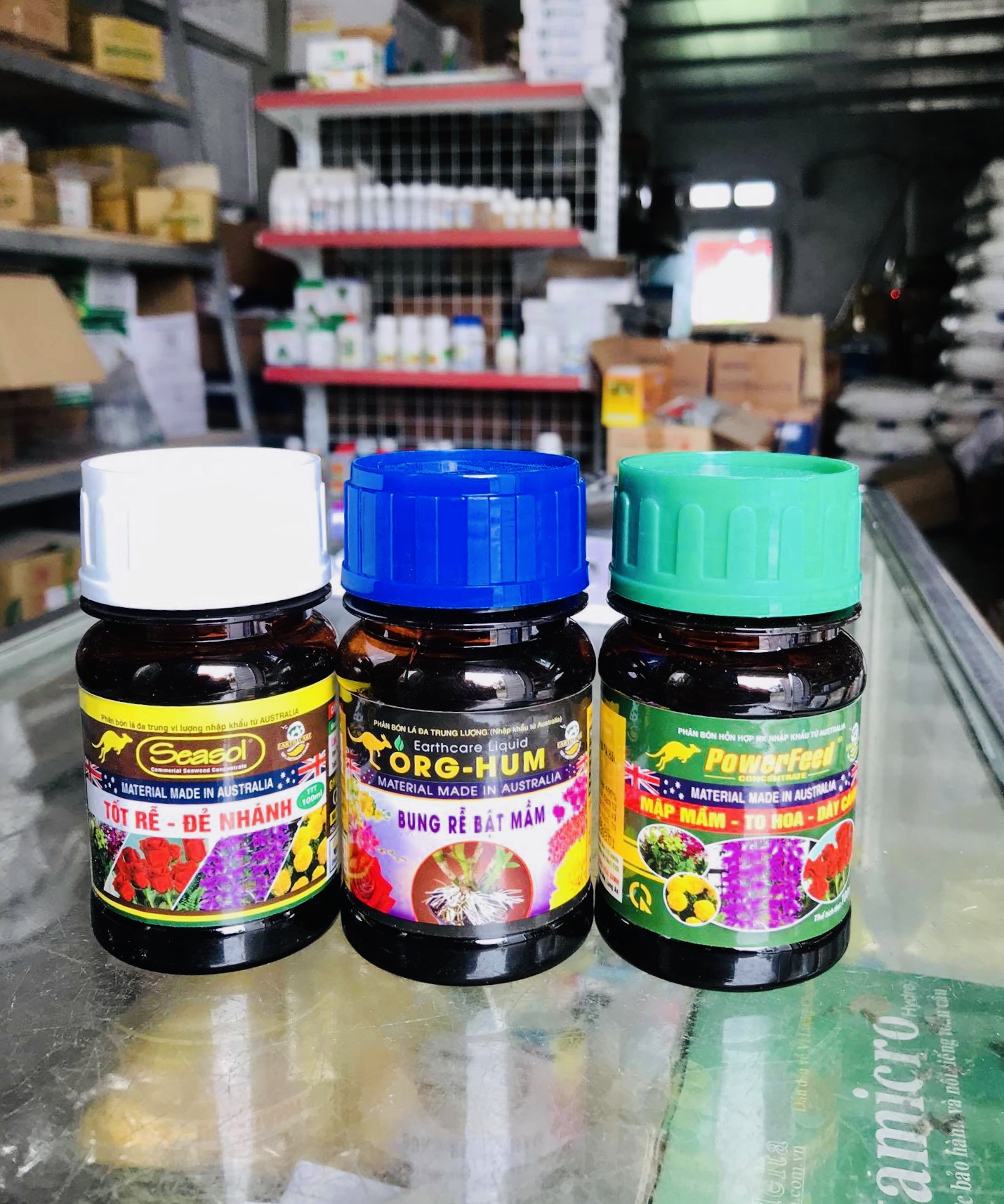Combo Bộ Ba Kích Rễ - Kích Chồi - Dưỡng Hoa - Seasol - Org Hum - Powerfeed