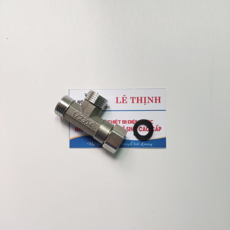 Tê inox chia nước 2 đầu ren ngoài 1 đầu ren trong