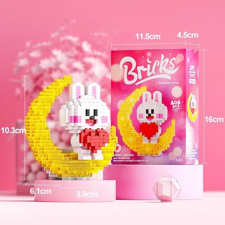 Mô hình lắp ráp phát sáng 3D, đồ chơi xếp hình lắp ráp