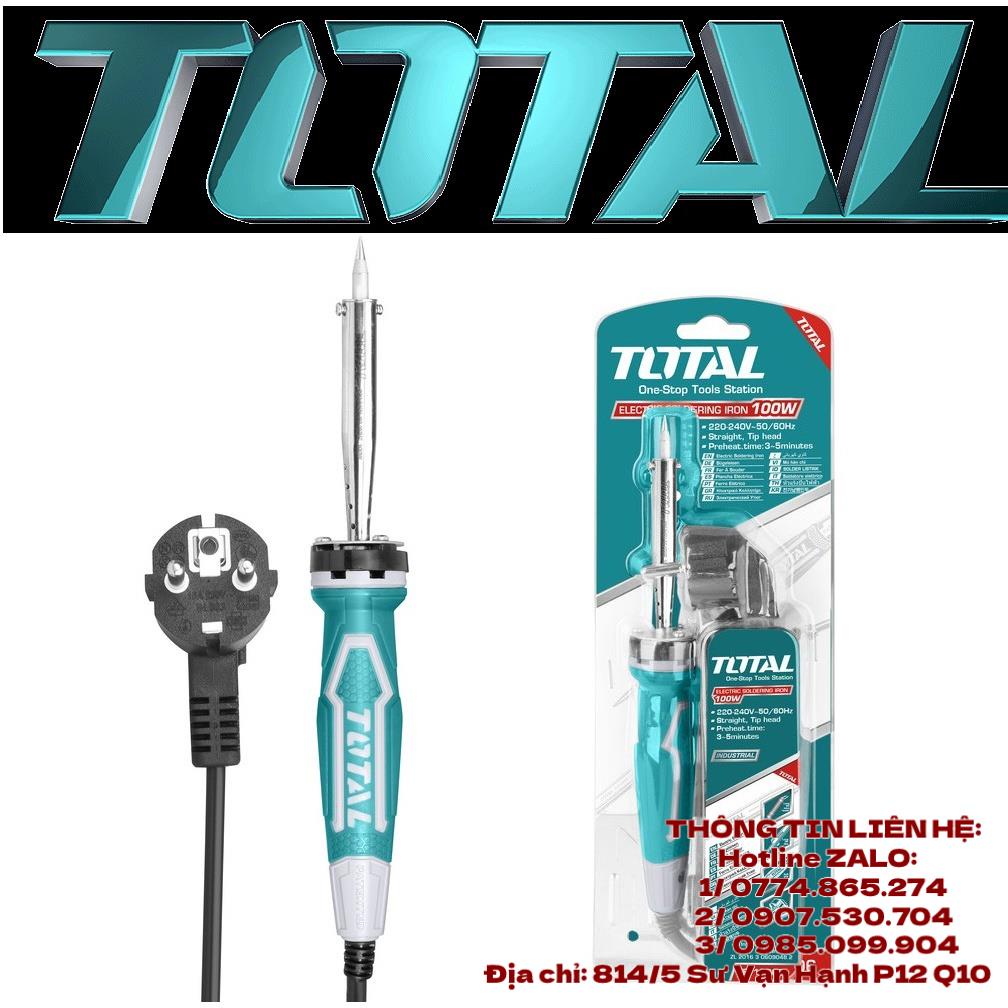 Mỏ hàn chì total kèm đế để đầu hàn công suất 40w - 60w - 100w điện áp 220v~240v tet1406 - tet1606 - tet10006