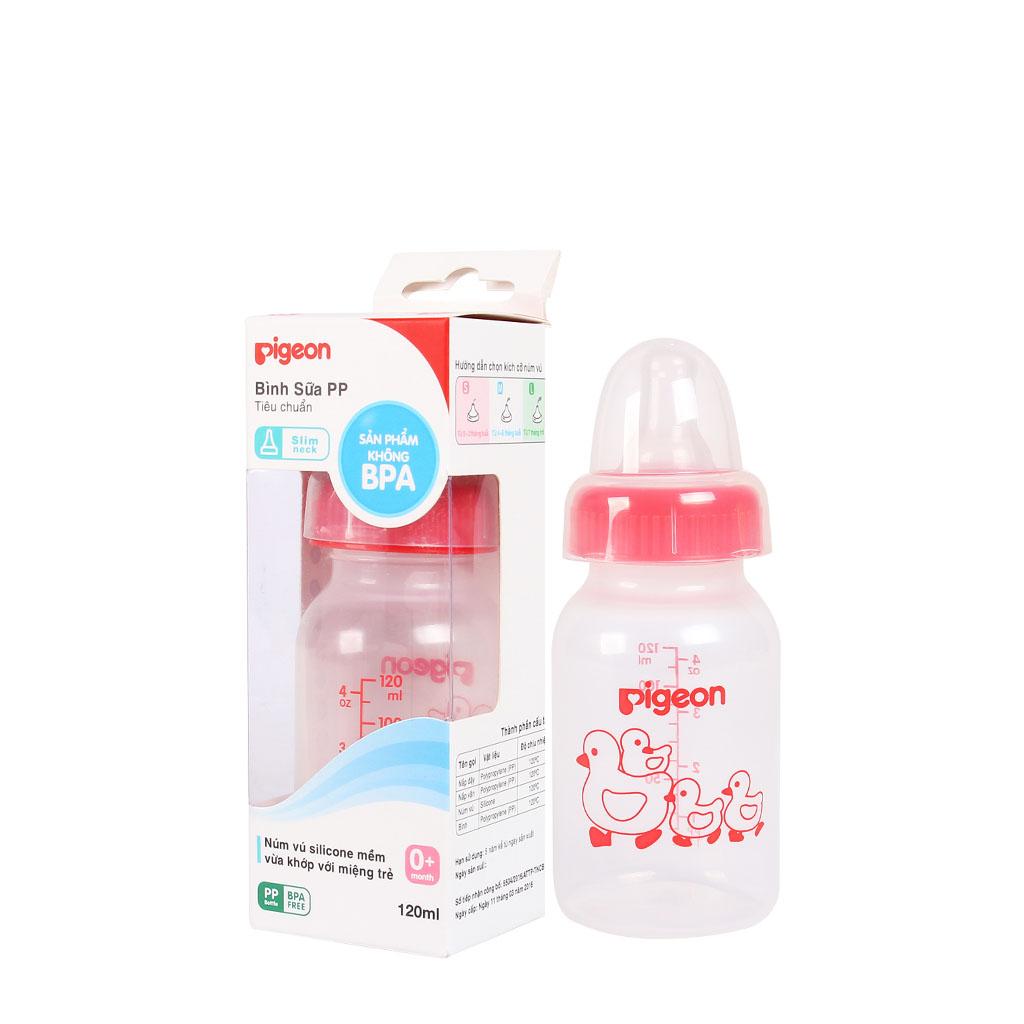 Bình Sữa Pigeon Nhựa PP Tiêu Chuẩn 120/240ml