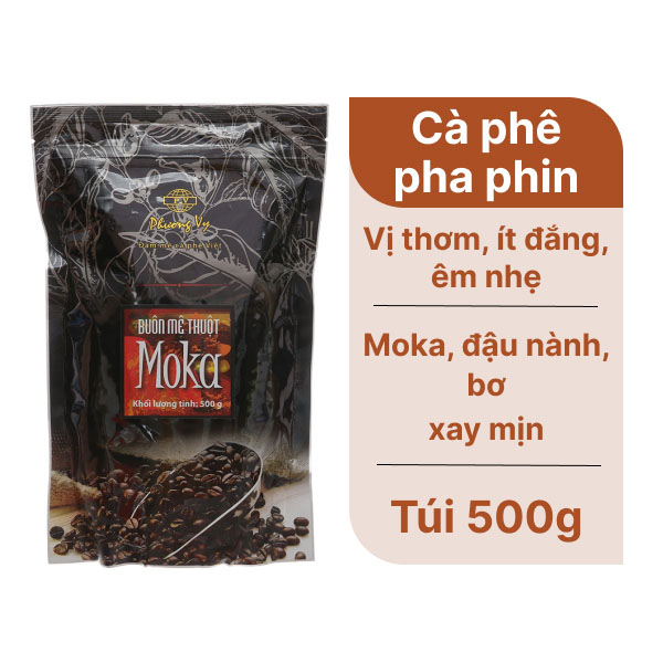 CÀ PHÊ RANG XAY PHƯƠNG VY MOKA GÓI 500GR C
