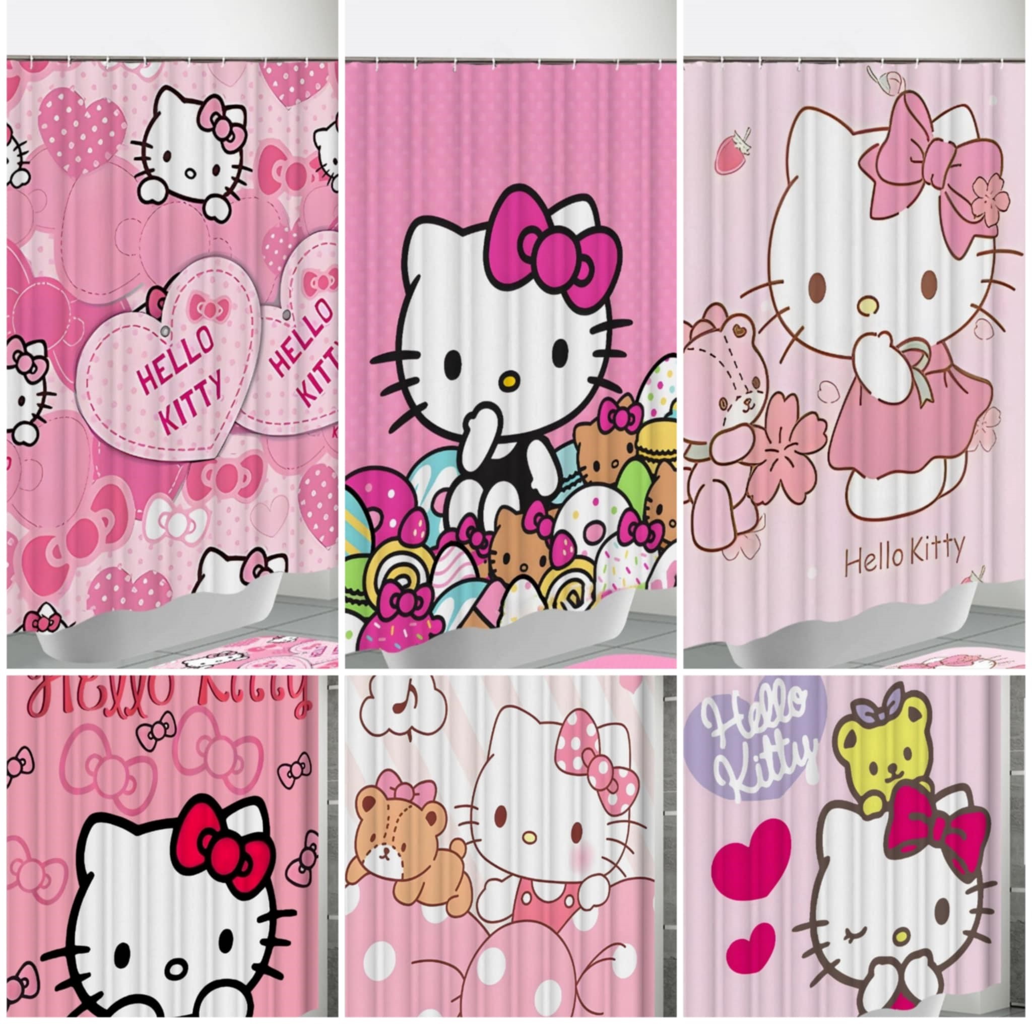 🌸RÈM HỒNG HELLO KITTY