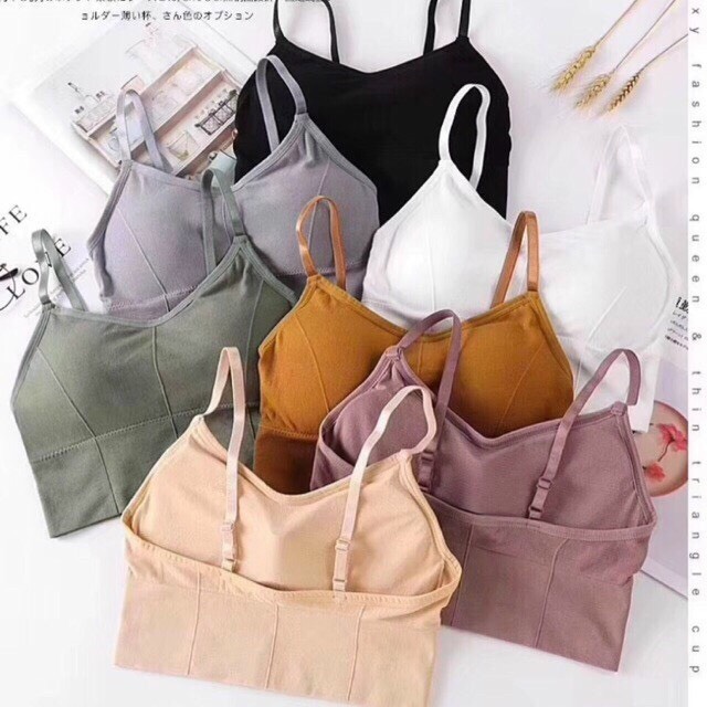 Áo Bra Tập Thể Thao Siêu Hot 656 - Áo croptop hai dây dáng thể thao năng động Mẫu mới 2021 FreeSize Dưới 55kg