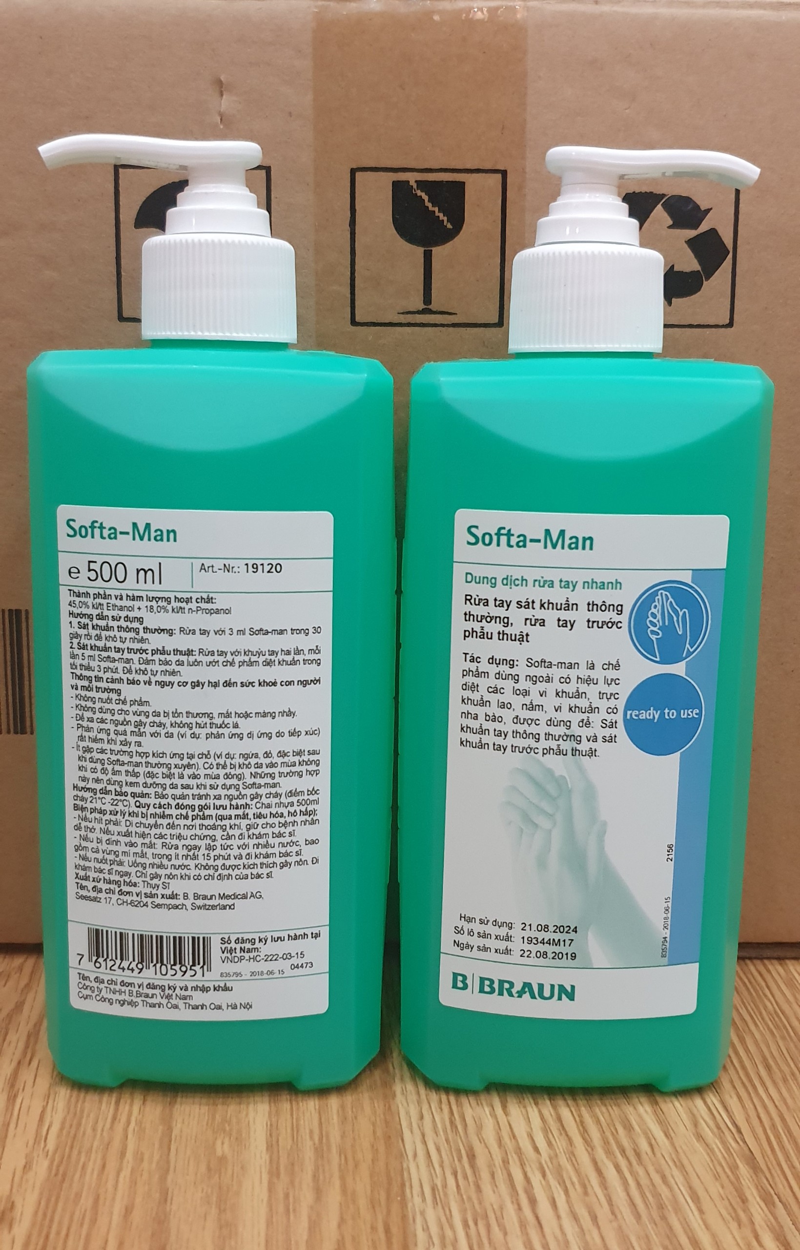 [HCM]Dung dịch sát khuẩn tay nhanh Softa man 500ml