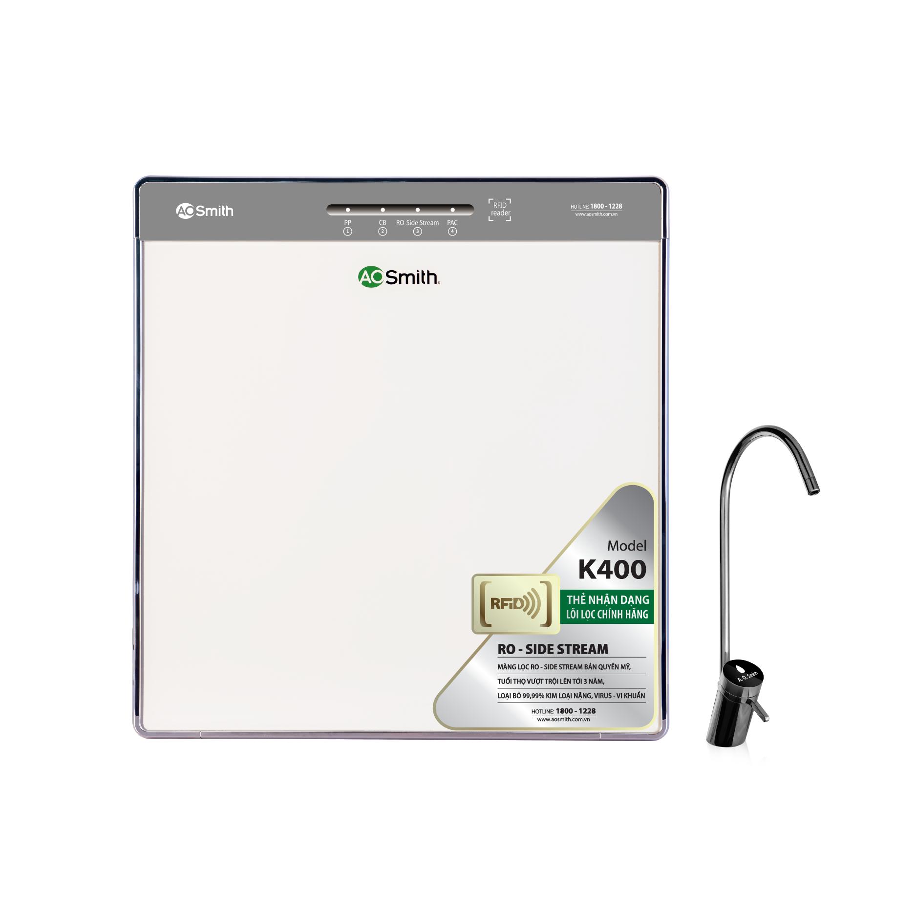 [Trả góp 0%]Máy Lọc Nước A. O. Smith K400