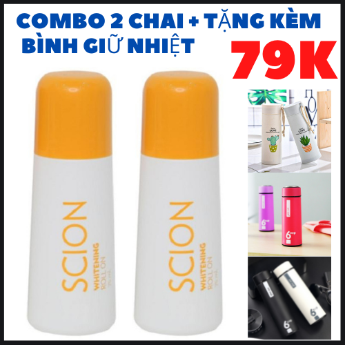 [HÀNG CHÍNH HÃNG - COMBO 2 CHAI] LĂN KHỬ MÙI SCION NGĂN MÙI HÔI NÁCH KHÔNG LÀM Ố QUẦN ÁO, LÀM SÁNG VÙNG DA DƯỚI CÁNH TAY, KHÔ THOÁNG TỨC THÌ, HƯƠNG THƠM NHẸ DỊU - LĂN NÁCH SCION KHỬ MÙI CƠ THỂ ĐẶC BIỆT HÔI NÁCH HÔI CHÂN