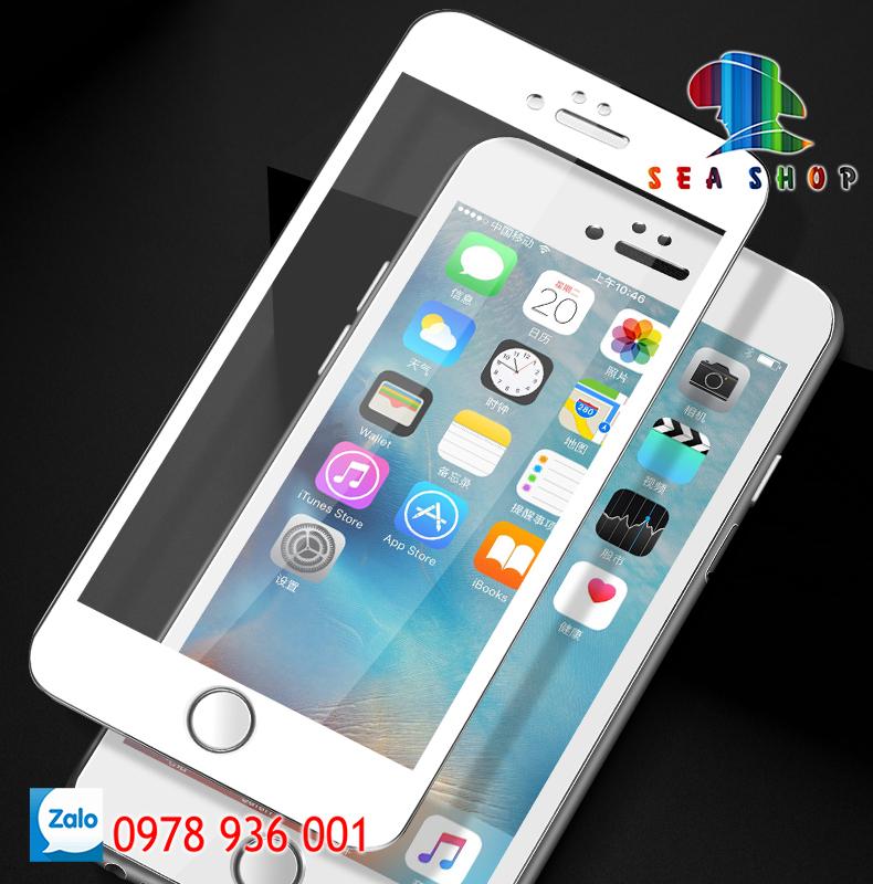 Kính cường lực 9D iPhone 6 / 6S full màn hình (trắng)