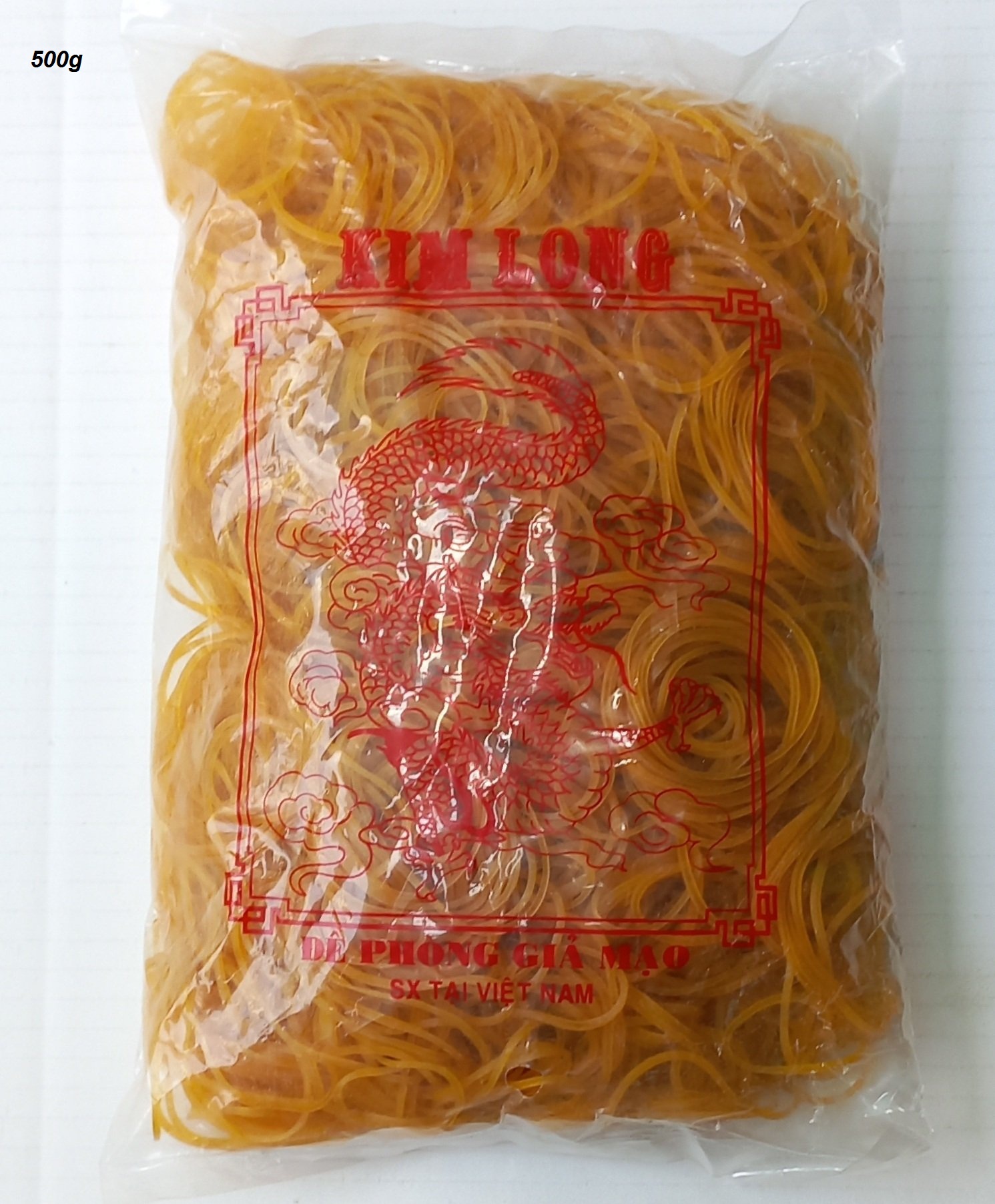 DÂY THUN DẺO VÀNG, KHOANH LỚN (50G/BỊCH)