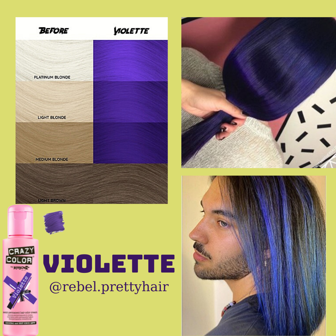 Thuốc Nhuộm Tóc Crazy Color Semi-Permanent Hair Dye