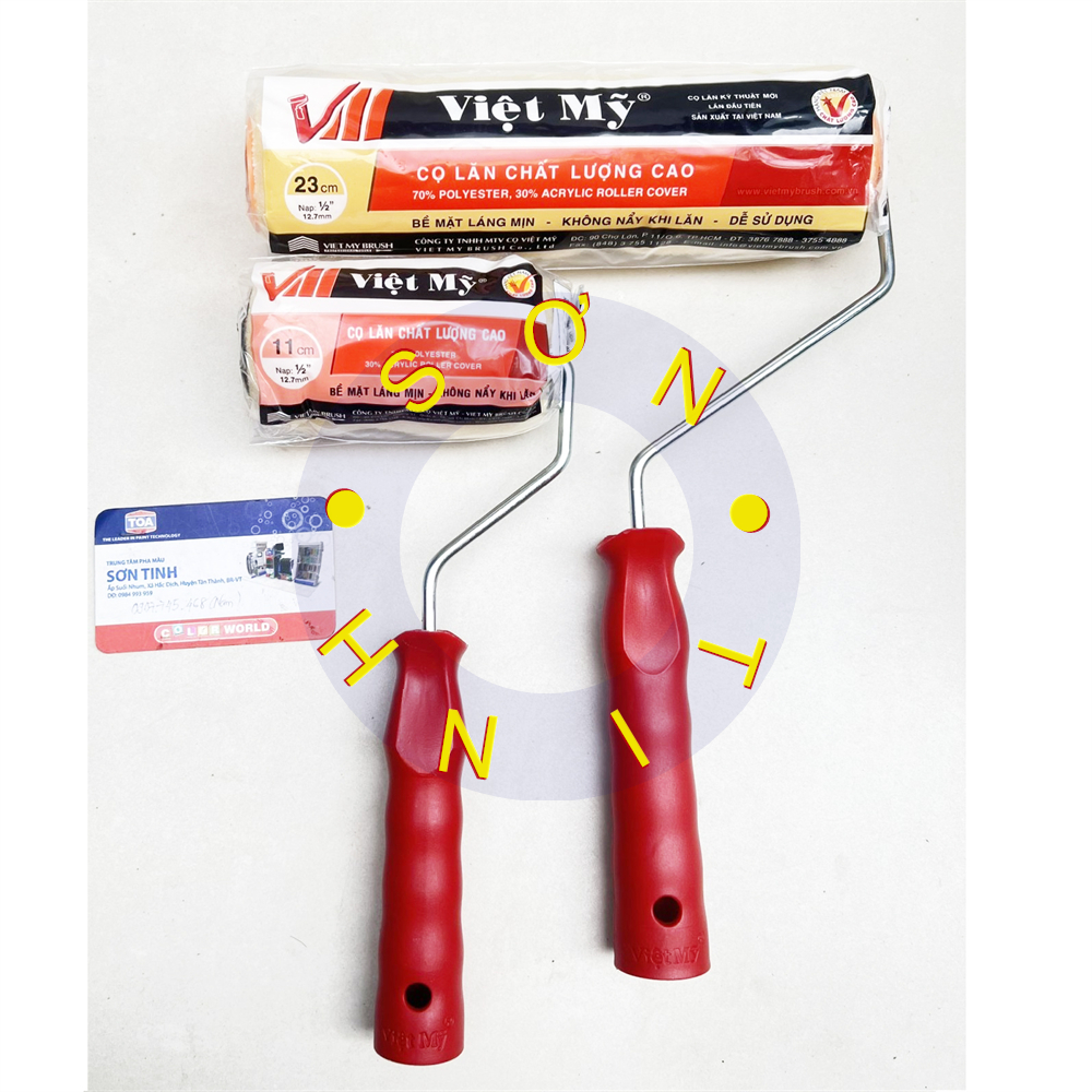 Rulo lăn sơn cọ lăn sơn Việt Mỹ 11cm 23cm