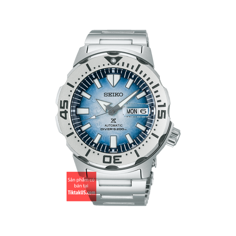 Đồng hồ nam Automatic Seiko Prospex “Save The Ocean Antarctica” Iced Monster SRPG57K1 Limited Edition size 43mm dây thép không gỉ vỏ thép không gỉ chống nước 200m trữ cót 40 tiếng
