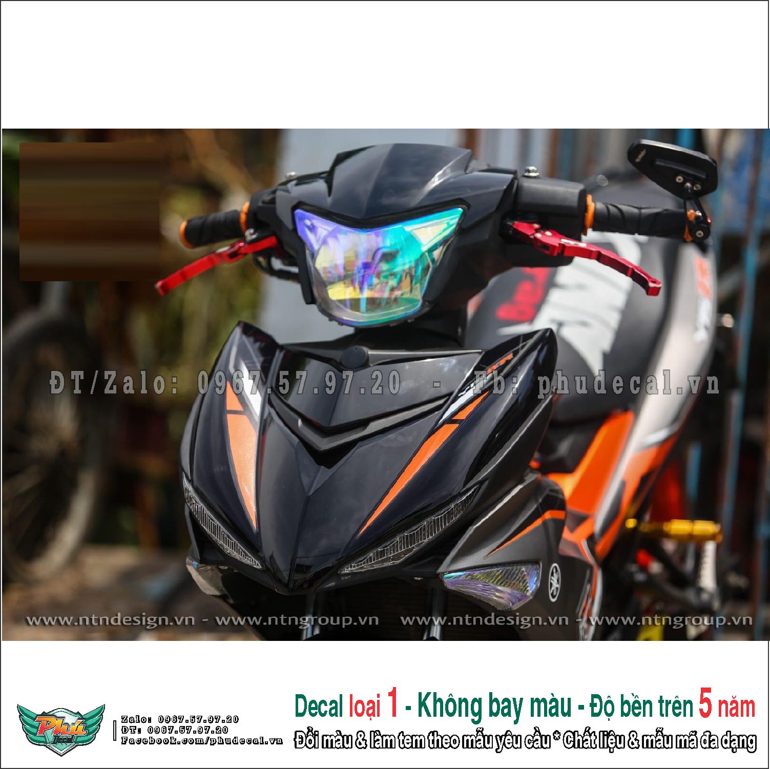Tem rời Exciter 150 Xám cam (p)