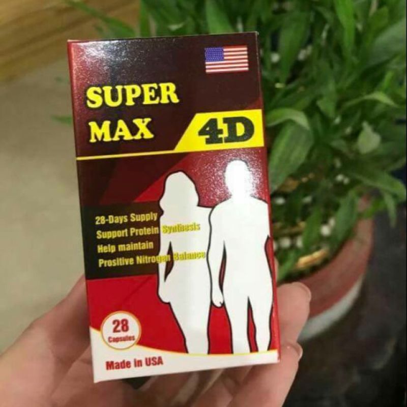 [HCM]TĂNG CÂN SUPER MAX 4D hộp 30 viên