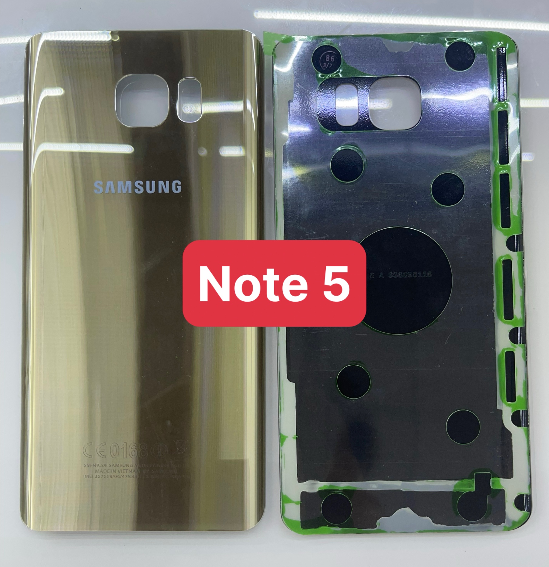 kính lưng zin( nắp lưng sau) sam sung note 5
