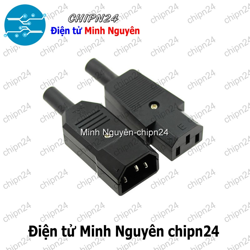 [1 cái] (Q26) Đầu Jack Nối Nguồn AC 3 Chân Cái - HH005363