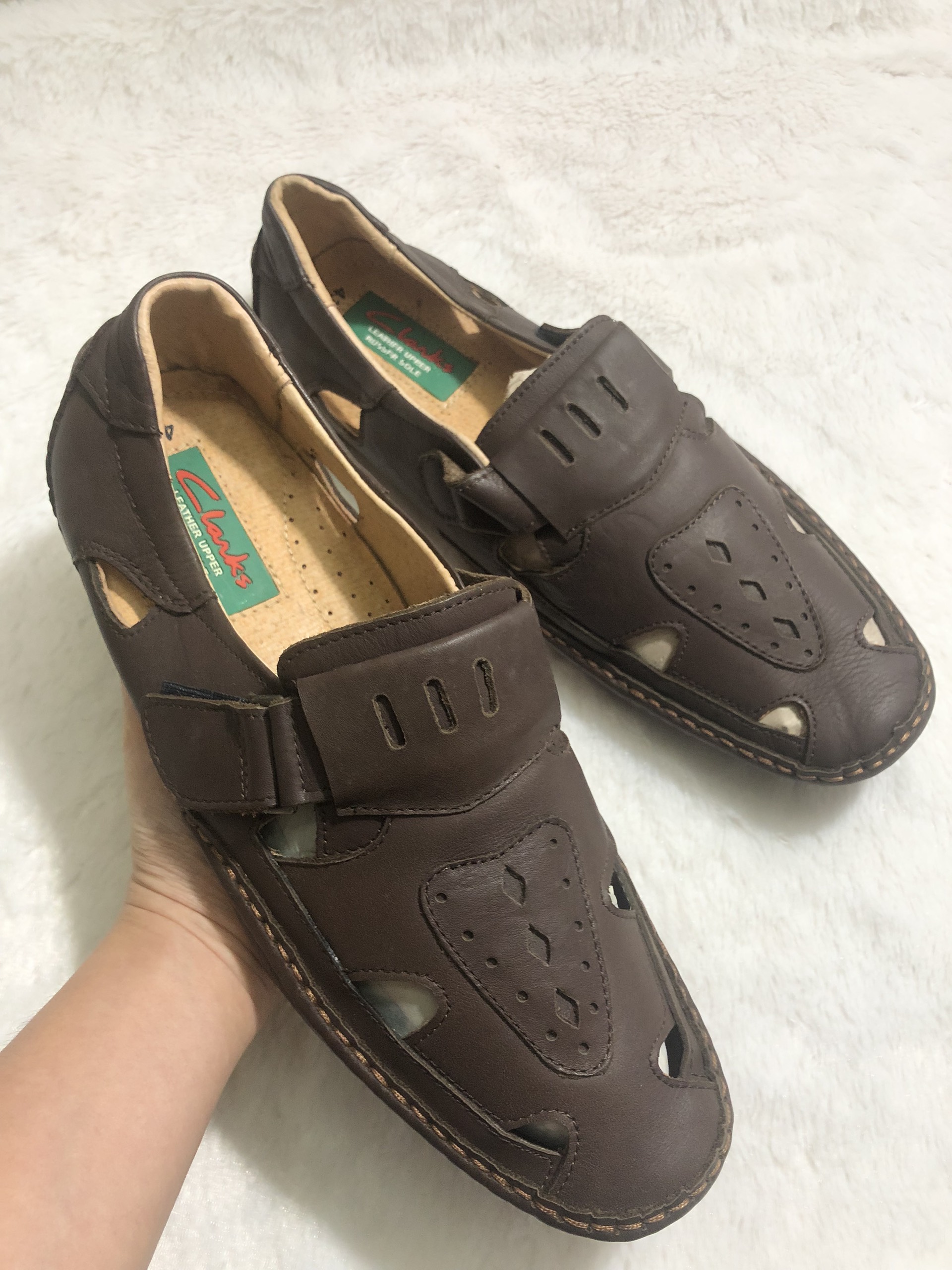 Giày rọ da lẻ size 43-SALE- Rọ HC79