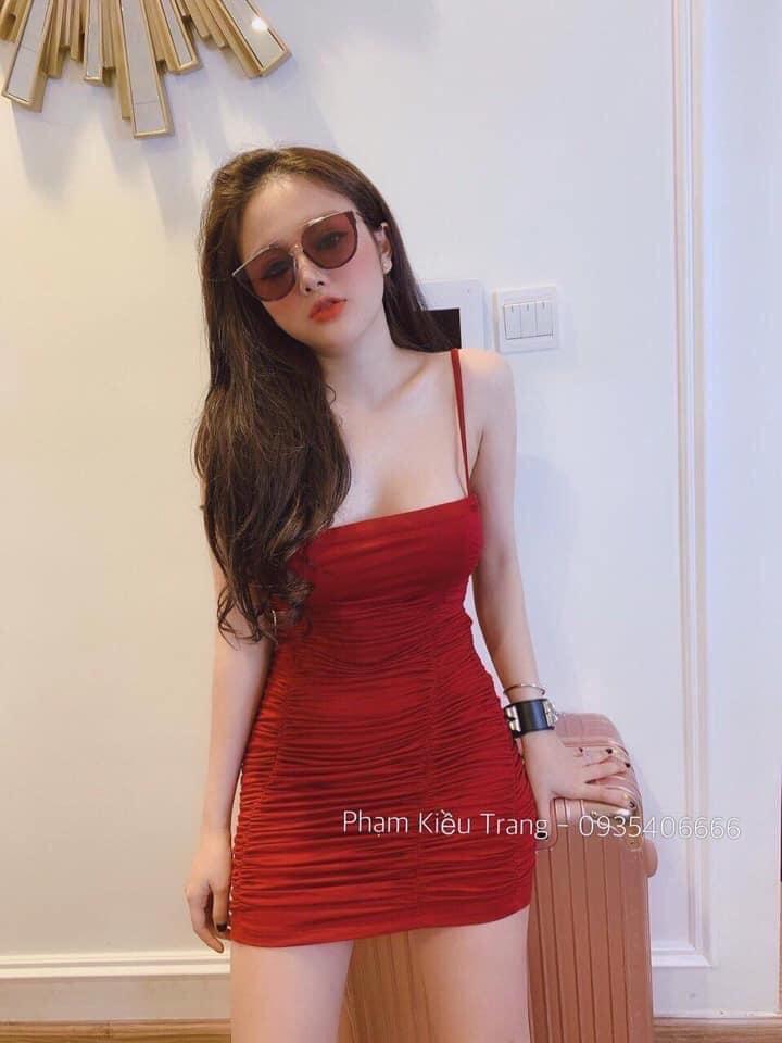 [HCM]ĐẦM 2 DÂY BODY NHÚN THỜI TRANG CHUẨN HOTGRIL M761