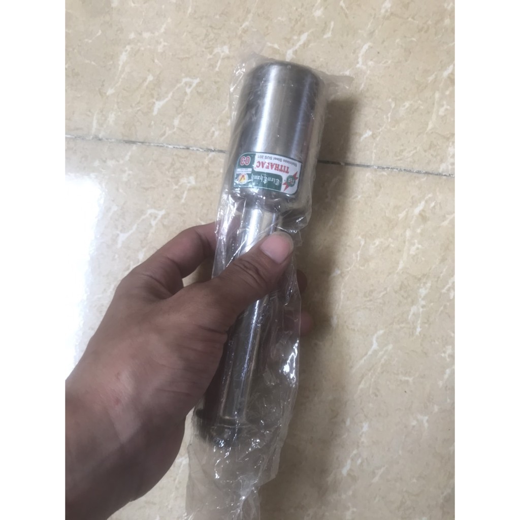 Bộ cối chày inox sáng bóng không gỉ