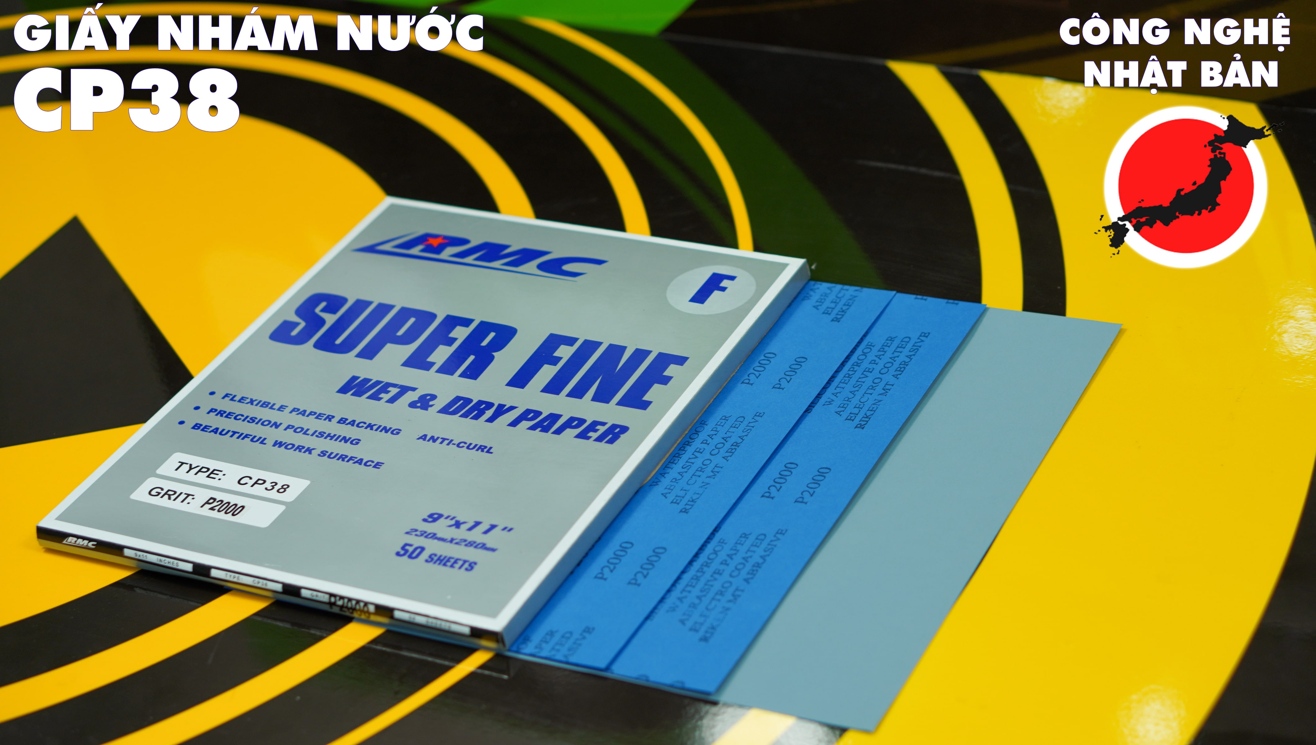 Giấy nhám nước CP38 - hàng Nhật chất lượng cao