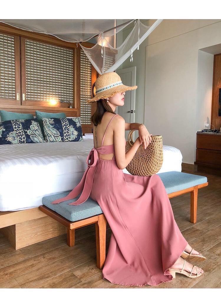 Đầm maxi voan siêu dễ thương hót trend + video thật