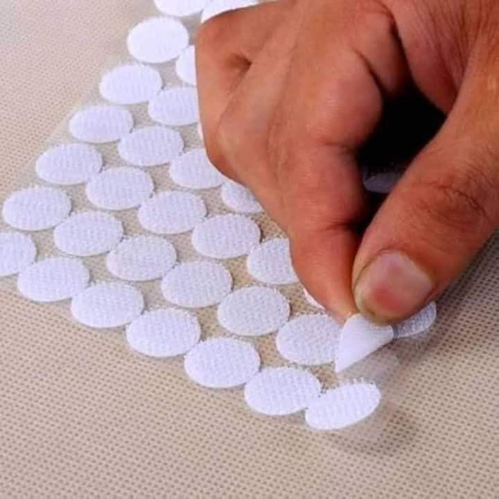 [Keo Trong] 100 Cặp Nhám Gai Tròn Trắng 1.5 Cm