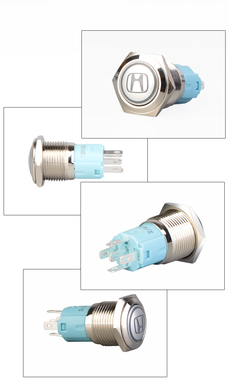 CÔNG TẮC LED LOGO ( HONDA, YAMAHA,MONTER,POWER) TẶNG KÈM JACK CẮM
