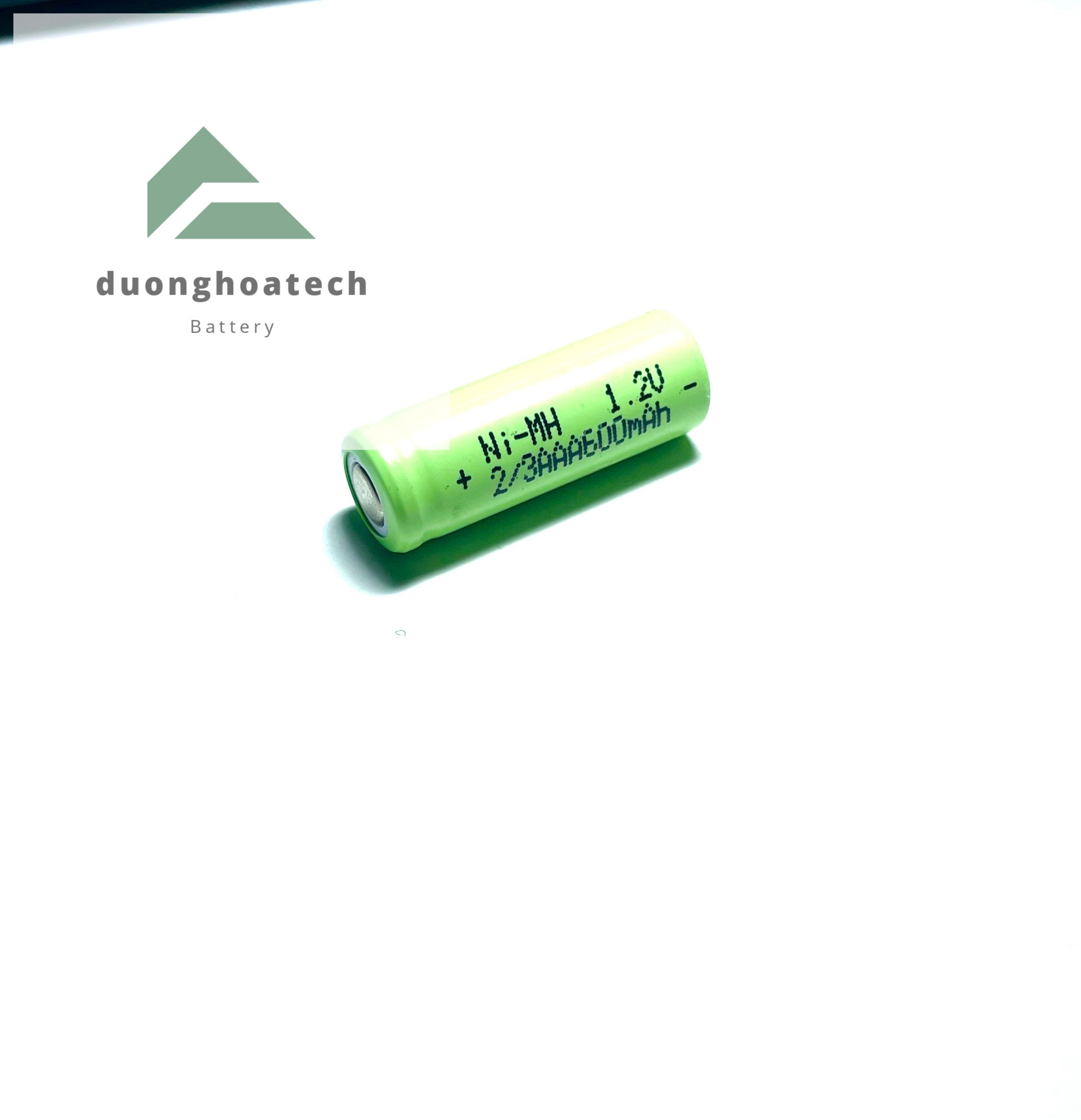 Pin Sạc 2/3AAA Ni-MH 1.2V 600mAh