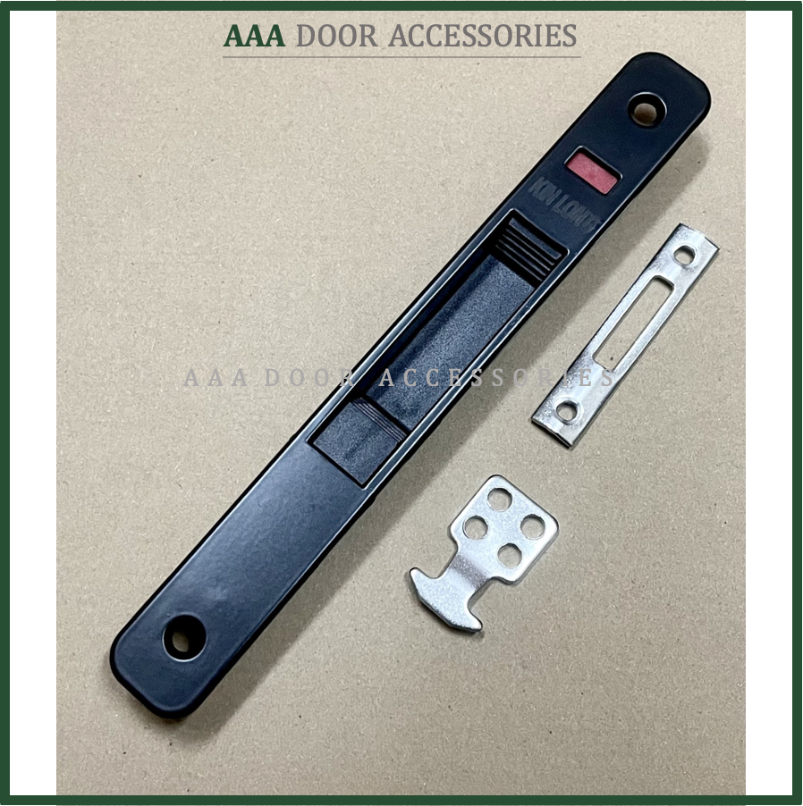 Chốt âm tự sập ĐEN cửa lùa nhôm XingFa hệ 55 KinLong
