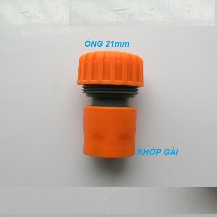 NỐI ỐNG NƯỚC NHỰA MỀM PHI 21mm RA ĐẦU KHỚP GÀI CHUẨN 16mm. TH 701.558