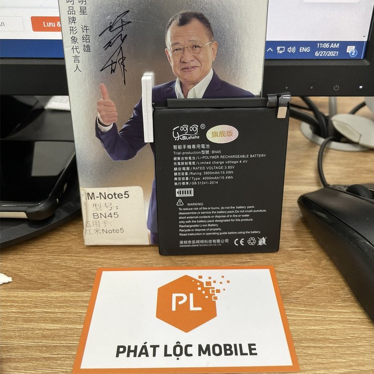 Pin Lehehe Xiaomi Redmi Note 5/ Note 5 Pro Bn45 Chất Lượng