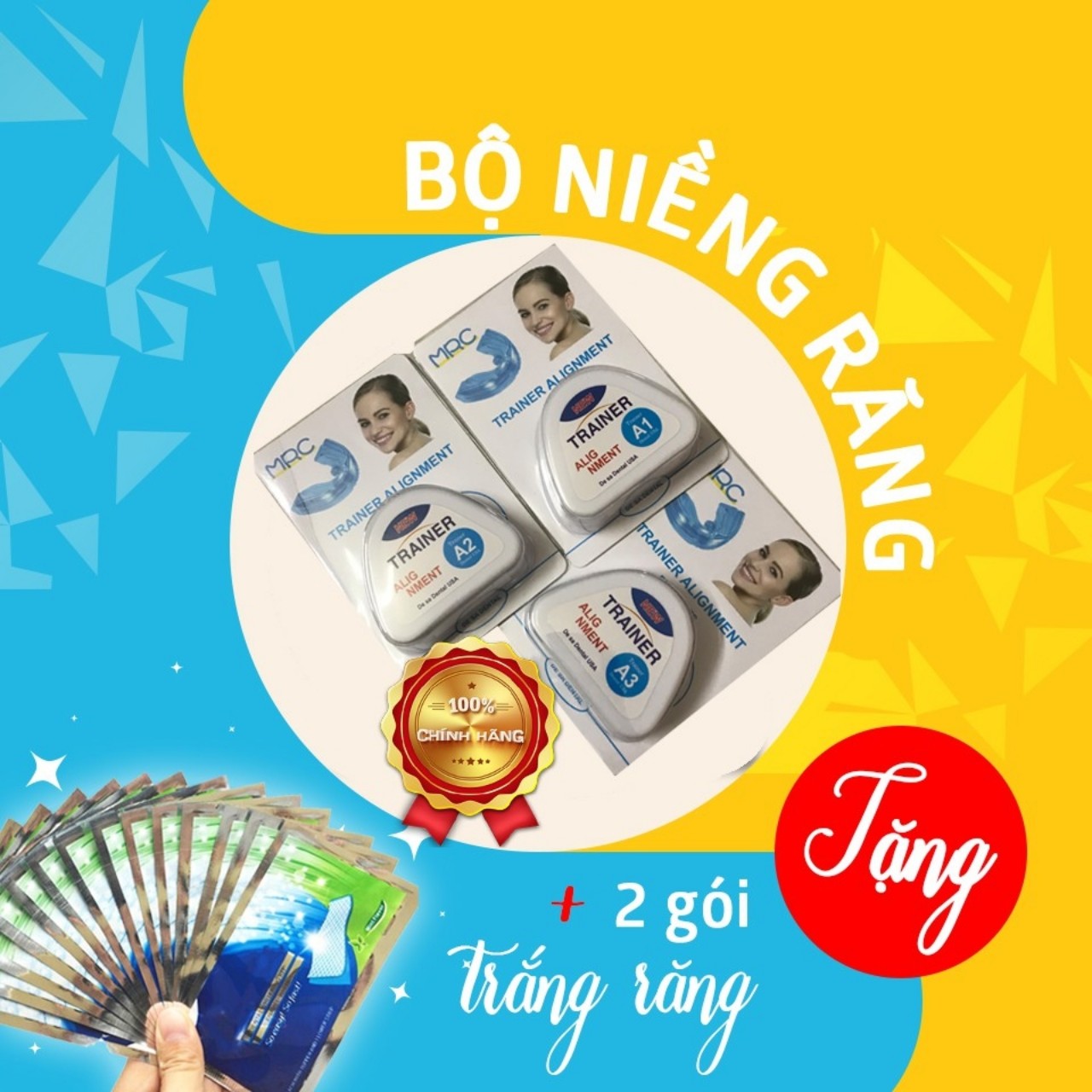 [HCM]DỤNG CỤ NIỀNG RĂNG TẠI NHÀ - HÀM A1+A2+A3