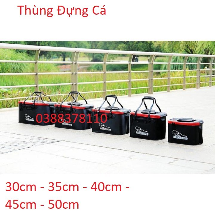 Thùng Đựng Cá Đi Câu Đa Năng Gấp Gọn